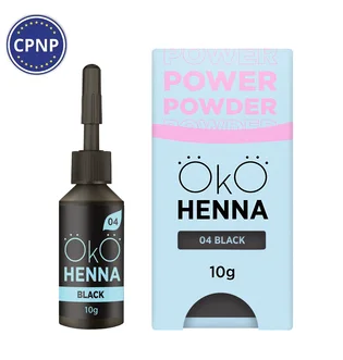 Хна для брів OKO Lash&Brow Power Powder, #04 Black, 10 г