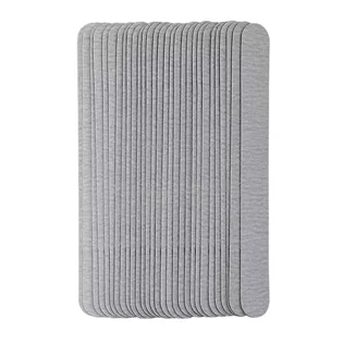 Adhesive Abrasive Nail File Refill, for rectangular base, 180×20 mm, 240 grit, grey, 50 pcs