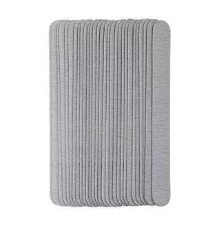 Adhesive Abrasive Nail File Refill, for rectangular base, 180×20 mm, 240 grit, grey, 50 pcs