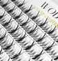 False Cluster Lashes WoBs Fairy Lashes 20D, thickness 0.07, length 10 mm, 200 pcs