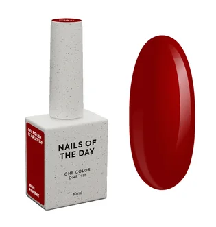Gel Polish Nails Of The Day, Scarlet, 10 ml