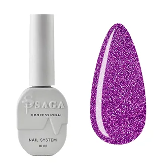Світловідбиваючий гель-лак SAGA Professional Fiery Gel #10, 10 мл