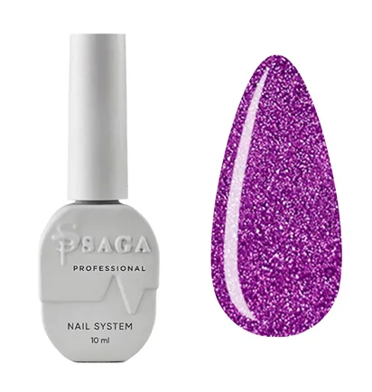 Світловідбиваючий гель-лак SAGA Professional Fiery Gel #10, 10 мл
