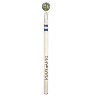 Diamond Nail Drill Bit Nisima, Ball P801m040, 4 mm, blue