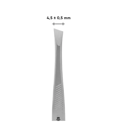 Пинцет для бровей Staleks Classic 10 Type 3, широкий, скошенный