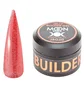 Żel-galaretka do przedłużania paznokci Moon Full Builder #20, czerwony półprzezroczysty ze shimmerem, 30 ml