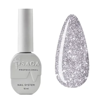 Світловідбиваючий гель-лак SAGA Professional Fiery Gel #01, 10 мл