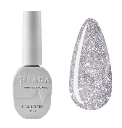 Світловідбиваючий гель-лак SAGA Professional Fiery Gel #01, 10 мл