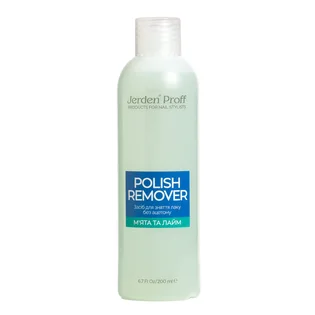 Bezacetonowy zmywacz do paznokci Jerden Proff Lime & Mint, 200 ml