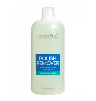 Безацетоновое средство для снятия лака Jerden Proff Lime & Mint, 500 мл