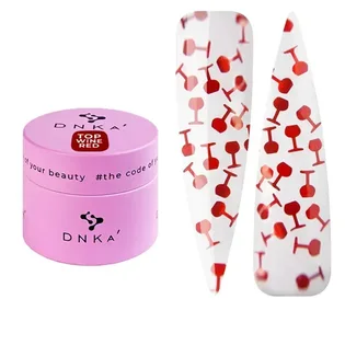 Топ для нігтів DNKa' Top Wine Red, 15 мл
