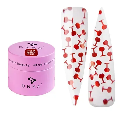 Топ для нігтів DNKa' Top Wine Red, 15 мл