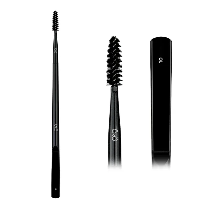 Щеточка OKO Lash&Brow Black Edition, двусторонняя №10
