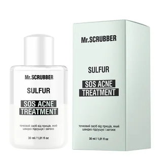 Точковий засіб від прищів Mr.Scrubber SOS Acne Treatment Sulfur, 30 мл
