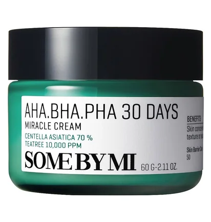 Восстанавливающий крем для проблемной кожи Some By Mi AHA/BHA/PHA 30 Days Miracle, 60 г