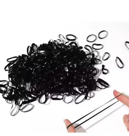 Disposable Hair Ties, black, 600 pcs
