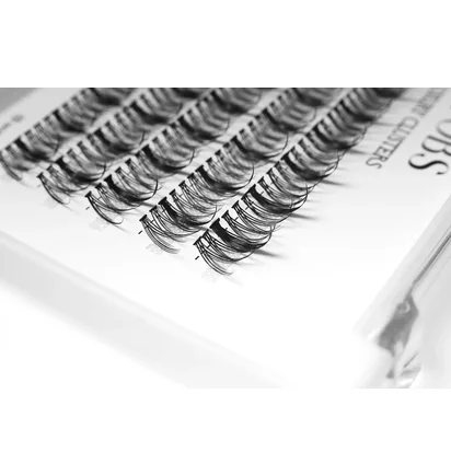 False Cluster Lashes WoBs Fairy Lashes 20D, thickness 0.07, length 10 mm, 200 pcs