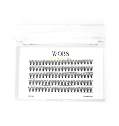 Sztuczne kępki rzęs WoBs Crease Cross 20D, grubość 0.07, długość 8 mm, 100 szt