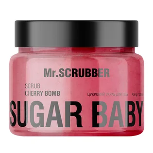 Цукровий скраб для тіла Mr.Scrubber Sugar Baby, Cherry Bomb, 450 г