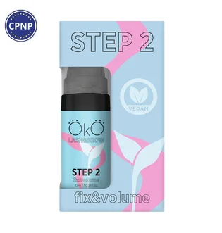 Засіб для ламінування вій та брів OKO Lash&Brow, Step 2 Fix & Volume, 10 мл