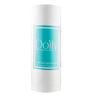 Disposable wipes Doily, smooth, in roll, 30×40 cm, 100 pcs