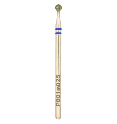 Diamond Nail Drill Bit Nisima, Ball P801m025, 2.5 mm, blue