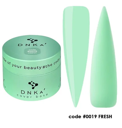 Камуфлююча база для нігтів DNKa' Cover Rubber Base French #0019 Fresh, 30 мл