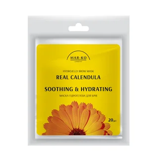 Гідрогелева маска для брів Mar-Ko Hydrojelly Brow Mask Real Calendula, 20 г