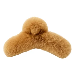 Fluffy Hair Claw, beige