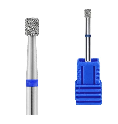 Diamond Drill Bit Kraken Nails, cylinder, with blue notch, 2.5×3.6 mm