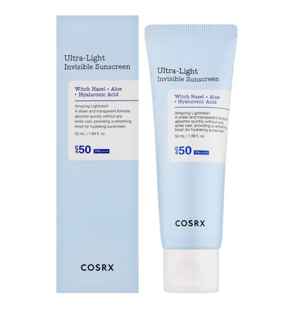 Легкий сонцезахисний крем Cosrx Ultra Light Invisible Sunscreen SPF50+/PA++++, 50 мл