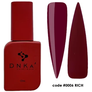 Камуфлююча база для нігтів DNKa' Cover Rubber Base French #0006 Rich, 12 мл