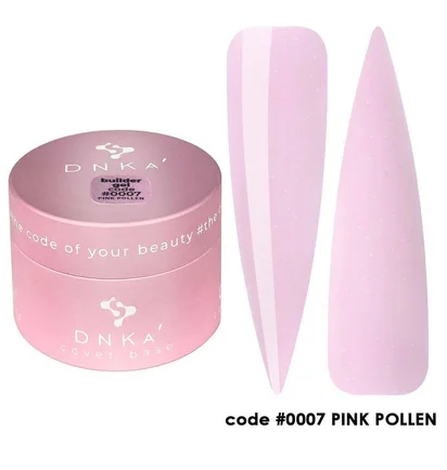 Гель для нарощування нігтів DNKa' Builder Gel #0007 Pink Pollen, 30 мл