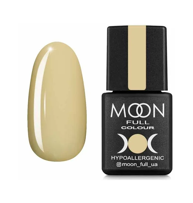 Гель-лак Moon Full Summer #608, светлый молочно-горчичный, 8 мл