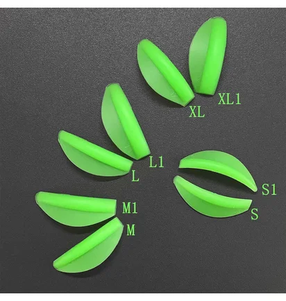 Eyelash Lamination Curlers Lami Yami Green Dragon, 8 pairs