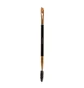 Скошена двостороння кисть для брів зі щіточкою Nikk Mole Golden Black #31