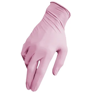 Нітрилові текстуровані рукавички без пудри Medicom SafeTouch Advanced, Extend Pink, нестерильні, розмір M, 100 шт