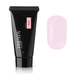 Акригель для нарощування нігтів Trendy Nails, Pink, HEMA/TPO free, 30 г