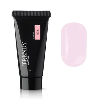 Акригель для наращивания ногтей Trendy Nails, Pink, HEMA/TPO free, 30 г