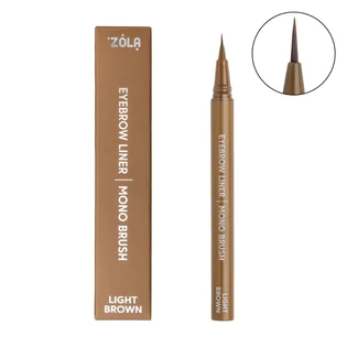 Лайнер для брів ZOLA, з моно-пензлем, Light Brown
