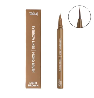 Лайнер для брів ZOLA, з моно-пензлем, Light Brown