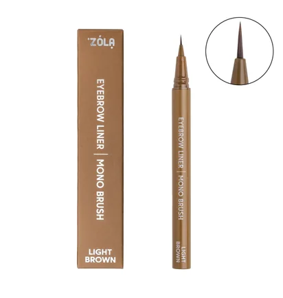 Лайнер для брів ZOLA, з моно-пензлем, Light Brown