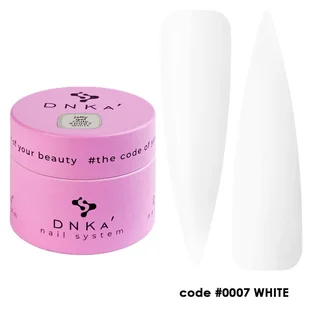Гель-желе для нарощування нігтів DNKa' Jelly Gel #0007 White, 15 мл