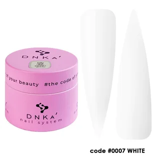 Гель-желе для нарощування нігтів DNKa' Jelly Gel #0007 White, 15 мл