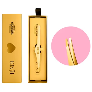 Скошений пінцет для брів Lendi Golden, Spark