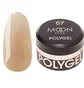 Полігель Moon Full для нарощування нігтів Poly Gel #07, молочна бронза із шиммером, 15 мл