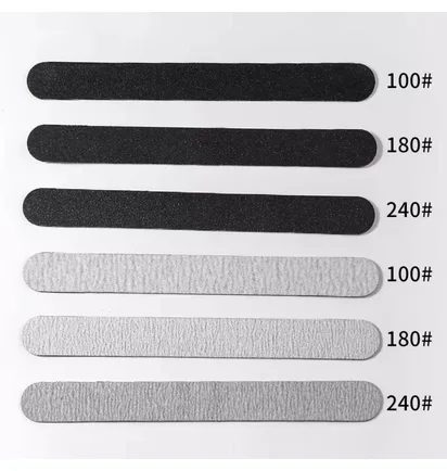 Adhesive Abrasive Nail File Refill, for rectangular base, 135×15 mm, 180 grit, 50 pcs