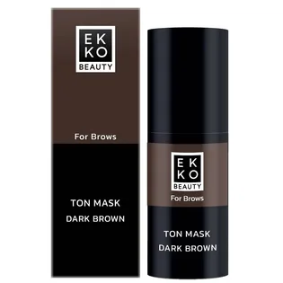 Тонувальна маска для брів Ekko Beauty, темно-коричнева, 10 мл