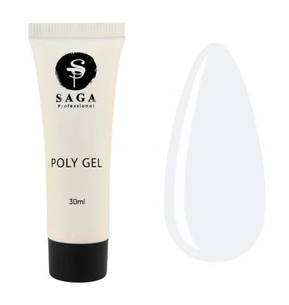 Полігель для нарощування нігтів SAGA Professional Poly Gel New #02, 30 мл