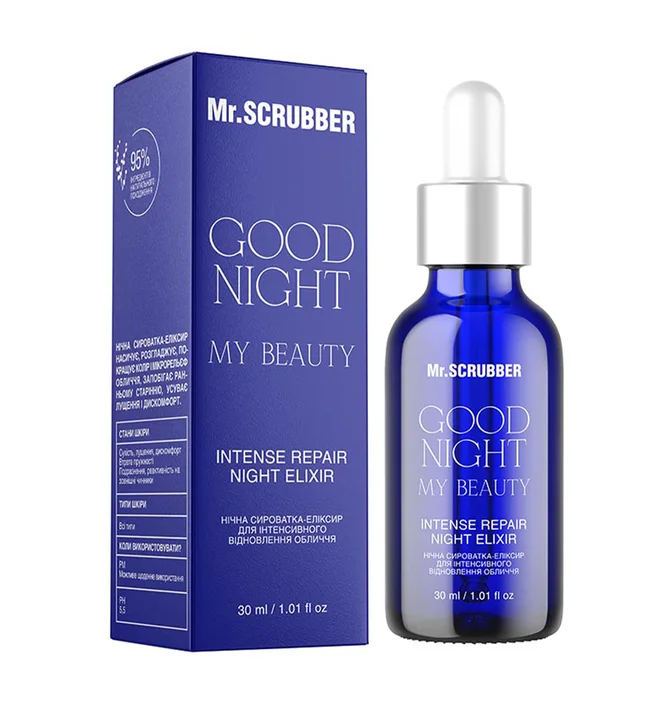 Нічна сироватка-еліксир Mr.Scrubber Good Night My Beauty, 30 мл